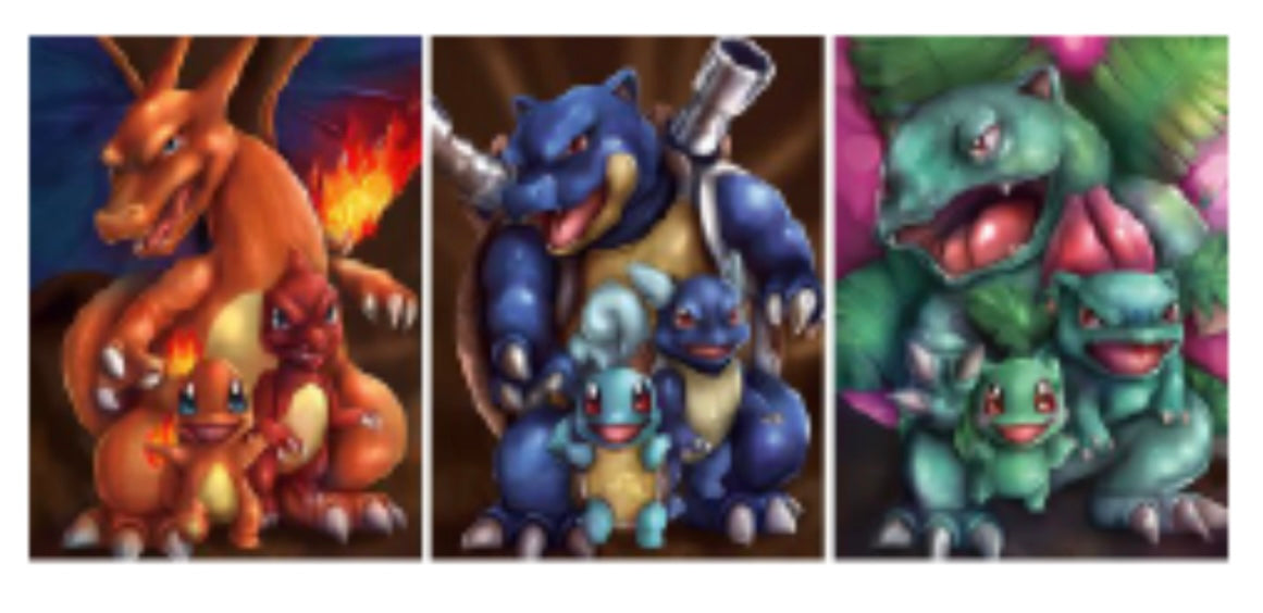 Pokémon Inspired Starter Pokémon and Evolutions