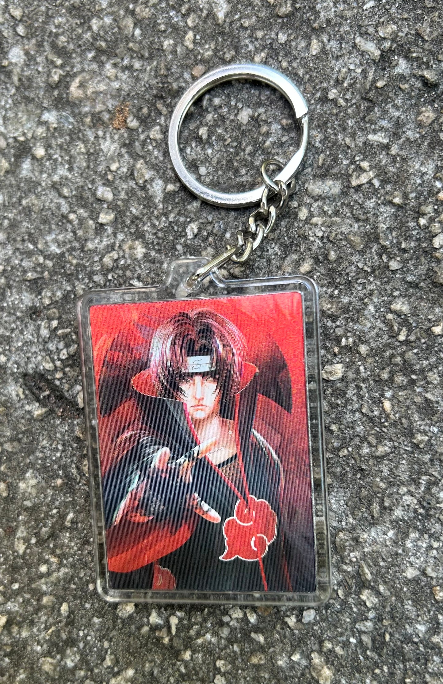 3DAK Irl Saskue and Itachi Uchiha Keychain