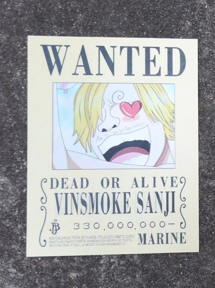 3DAK One Peice Wanted Posters