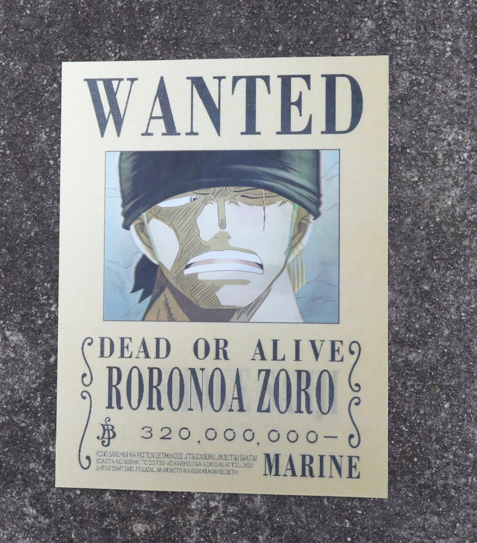 3DAK One Peice Wanted Posters