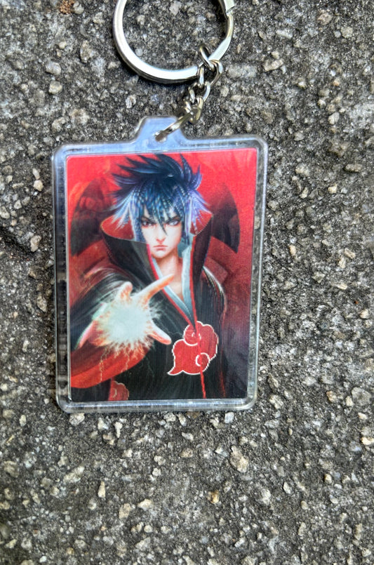 3DAK Irl Saskue and Itachi Uchiha Keychain